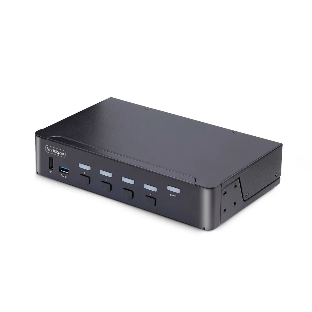 StarTech.com 4-Port 8K60 USB 3.0/2.0 DisplayPort KVM-Switch mit unabhängigen HDR AV-Tasten