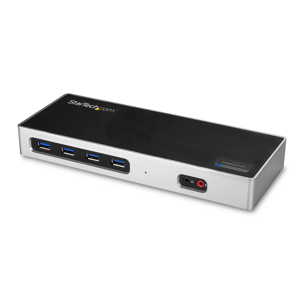 StarTech.com DK30A2DH laptop-dockingstation & portreplikator Kabelgebunden USB 3.2 Gen 1 (3.1 Gen 1) Type-C Schwarz, Silber