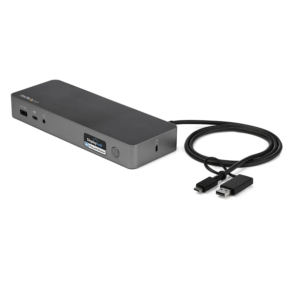 StarTech.com DK30C2DPPDUE laptop-dockingstation & portreplikator Kabelgebunden USB 3.2 Gen 1 (3.1 Gen 1) Type-C Schwarz, Grau