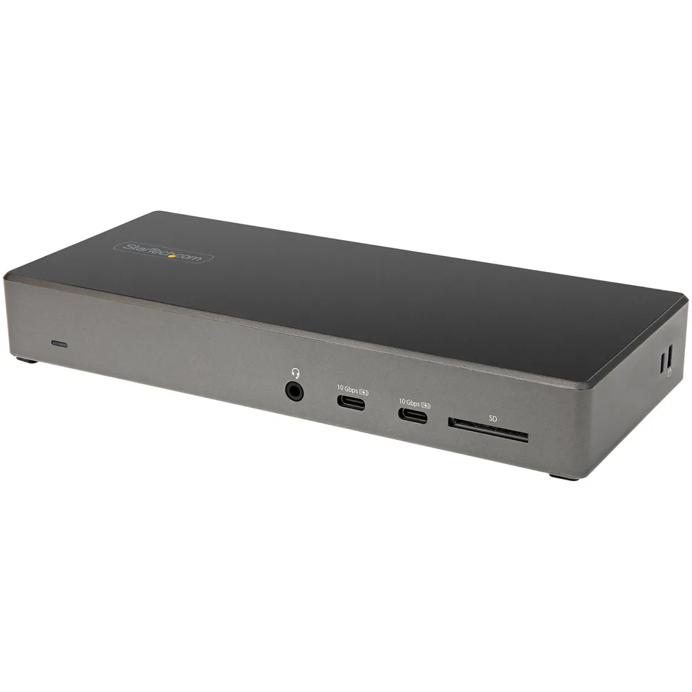 StarTech.com DK31C2DHSPDUE laptop-dockingstation & portreplikator Kabelgebunden USB 3.2 Gen 2 (3.1 Gen 2) Type-C Schwarz, Grau