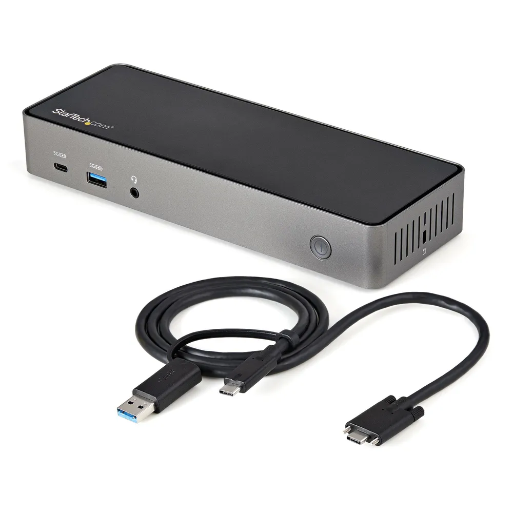 StarTech.com DK31C3HDPDUE laptop-dockingstation & portreplikator Kabelgebunden USB 3.2 Gen 2 (3.1 Gen 2) Type-C Schwarz, Grau