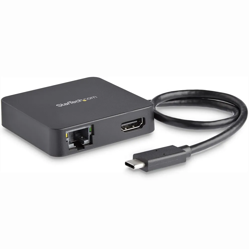 StarTech.com DKT30CHD laptop-dockingstation & portreplikator Kabelgebunden USB 3.2 Gen 1 (3.1 Gen 1) Type-C Schwarz