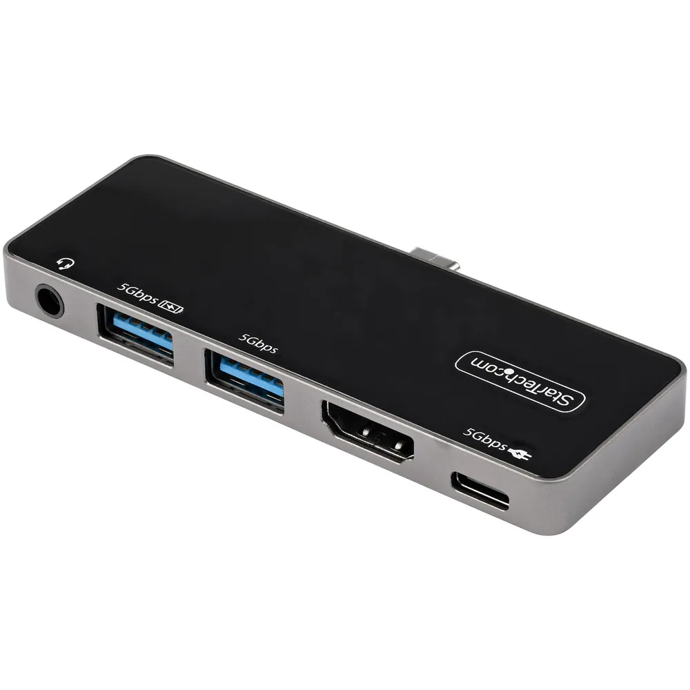 StarTech.com DKT30ICHPD laptop-dockingstation & portreplikator Kabelgebunden USB 3.2 Gen 1 (3.1 Gen 1) Type-C Schwarz, Silber
