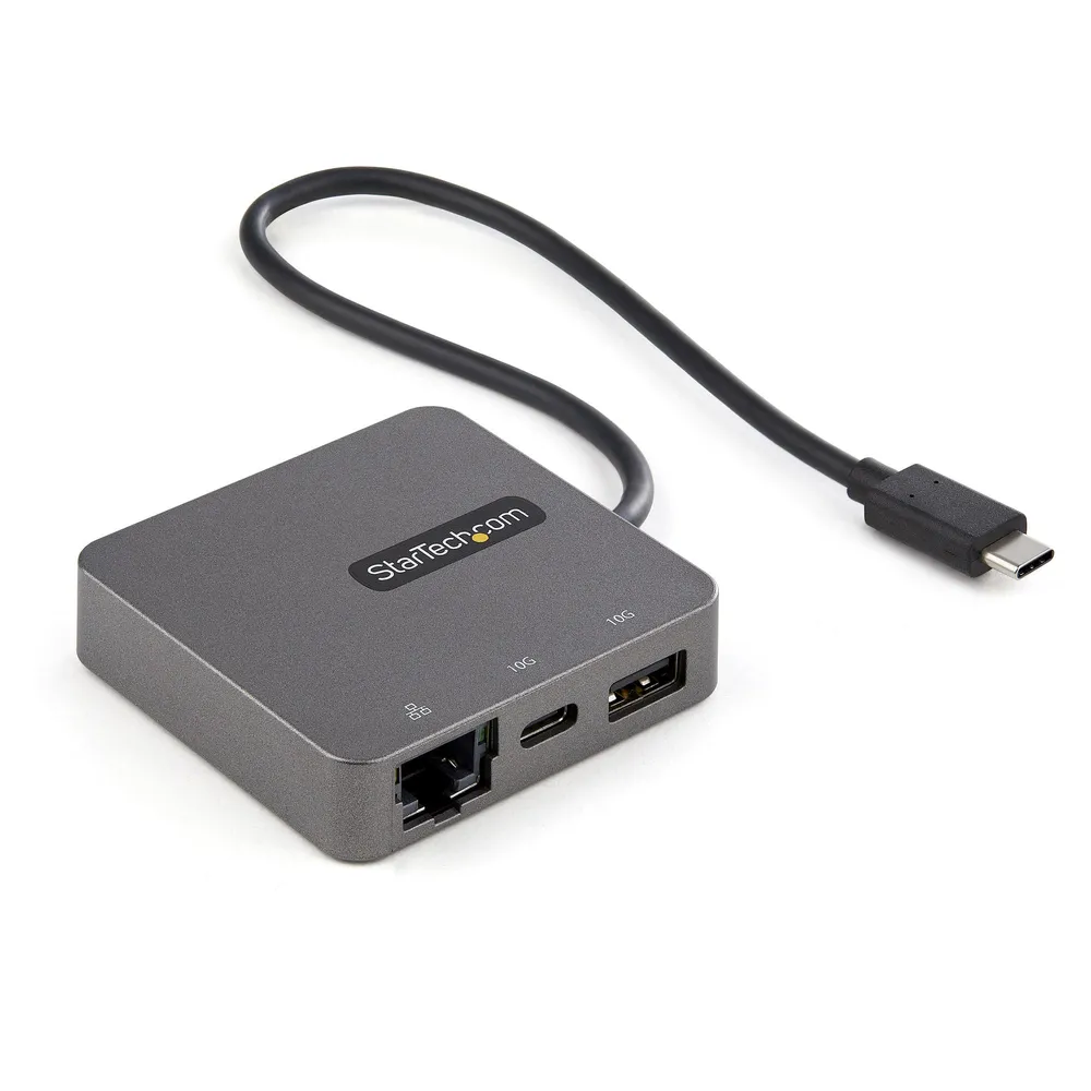StarTech.com DKT31CHVL laptop-dockingstation & portreplikator Kabelgebunden USB 3.2 Gen 2 (3.1 Gen 2) Type-C Schwarz, Silber