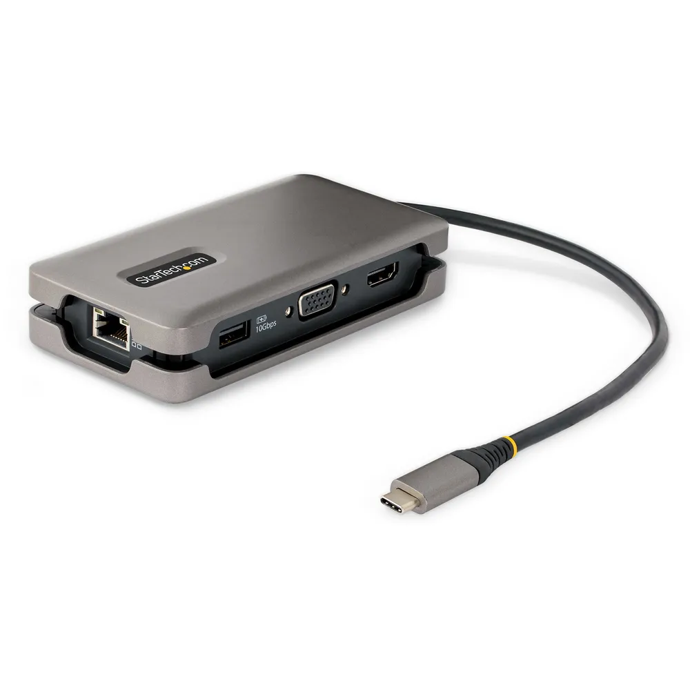 USB-C Multiport Adapter StarTech USB 3.2 Gen 2 100W PD HDMI 4K VGA USB-C Hub