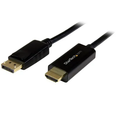 StarTech.com DP2HDMM1MB Videokabel-Adapter HDMI Typ A (Standard) Schwarz