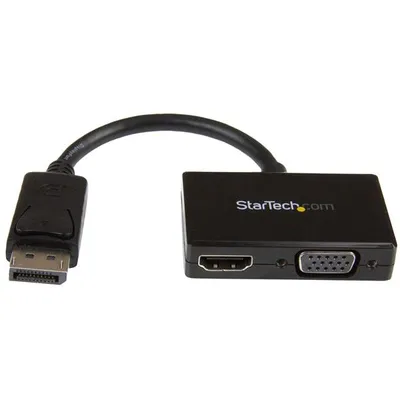 StarTech.com DP2HDVGA Videokabel-Adapter 0,15 m Schwarz
