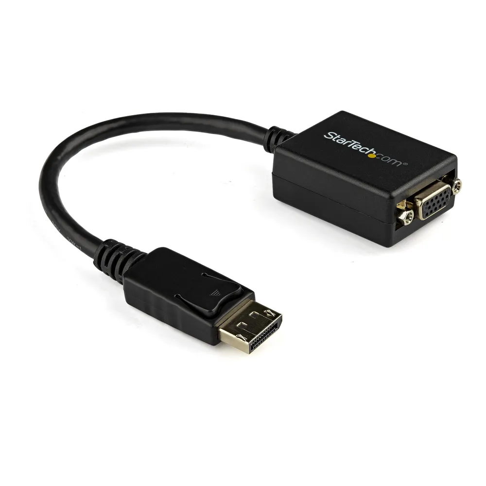 StarTech.com DP2VGA2 Videokabel-Adapter 0,225 m VGA (D-Sub) Schwarz