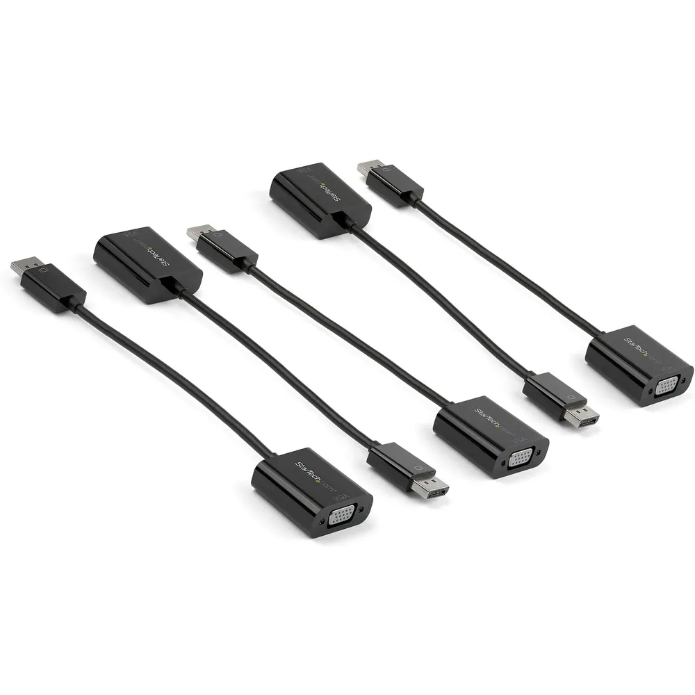 StarTech.com DP2VGA3X5 Videokabel-Adapter 0,1 m VGA (D-Sub) Schwarz