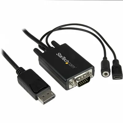 Kabel Adapter DisplayPort auf VGA mit Audio 3 m StarTech