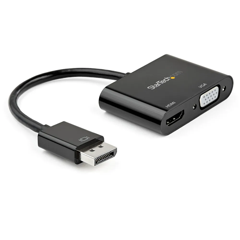 StarTech.com DP2VGAHD20 Videokabel-Adapter HDMI + VGA (D-Sub) Schwarz