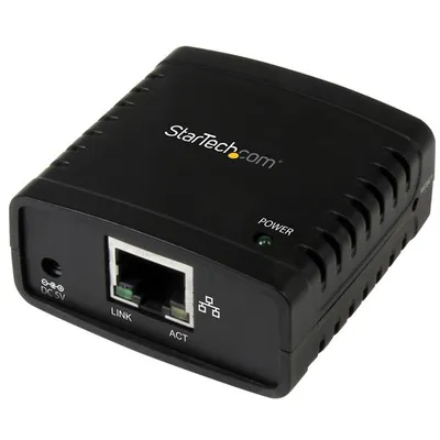Druckserver Ethernet USB 2.0 10/100 Mbps USB Druckerserver Netzwerkdrucker Schwarz