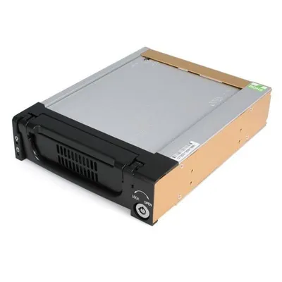 StarTech.com Aluminium-Wechselrahmen für SATA 3.5" Festplatte 5.25" Bay