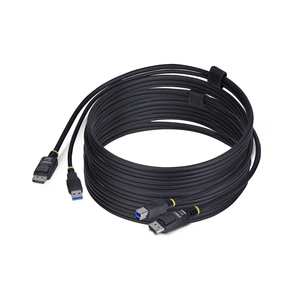 KVM DisplayPort Kabel StarTech.com 3,1m USB 5Gbps 4K60Hz HDR10 Universell Kompatibel