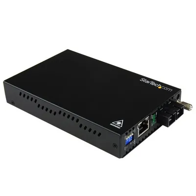 StarTech.com ET91000SC2 Netzwerk Medienkonverter 2000 Mbit/s 850 nm Multi-Modus Schwarz