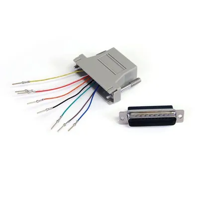 StarTech DB25 zu RJ45 Adapter Männlich Weiblich Grau