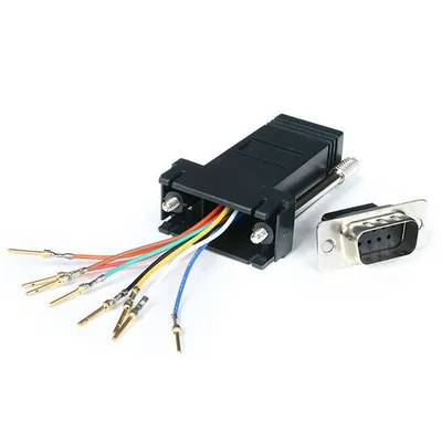 Adapter Modular StarTech DB9 an RJ45 Männlich Weiblich Schwarz