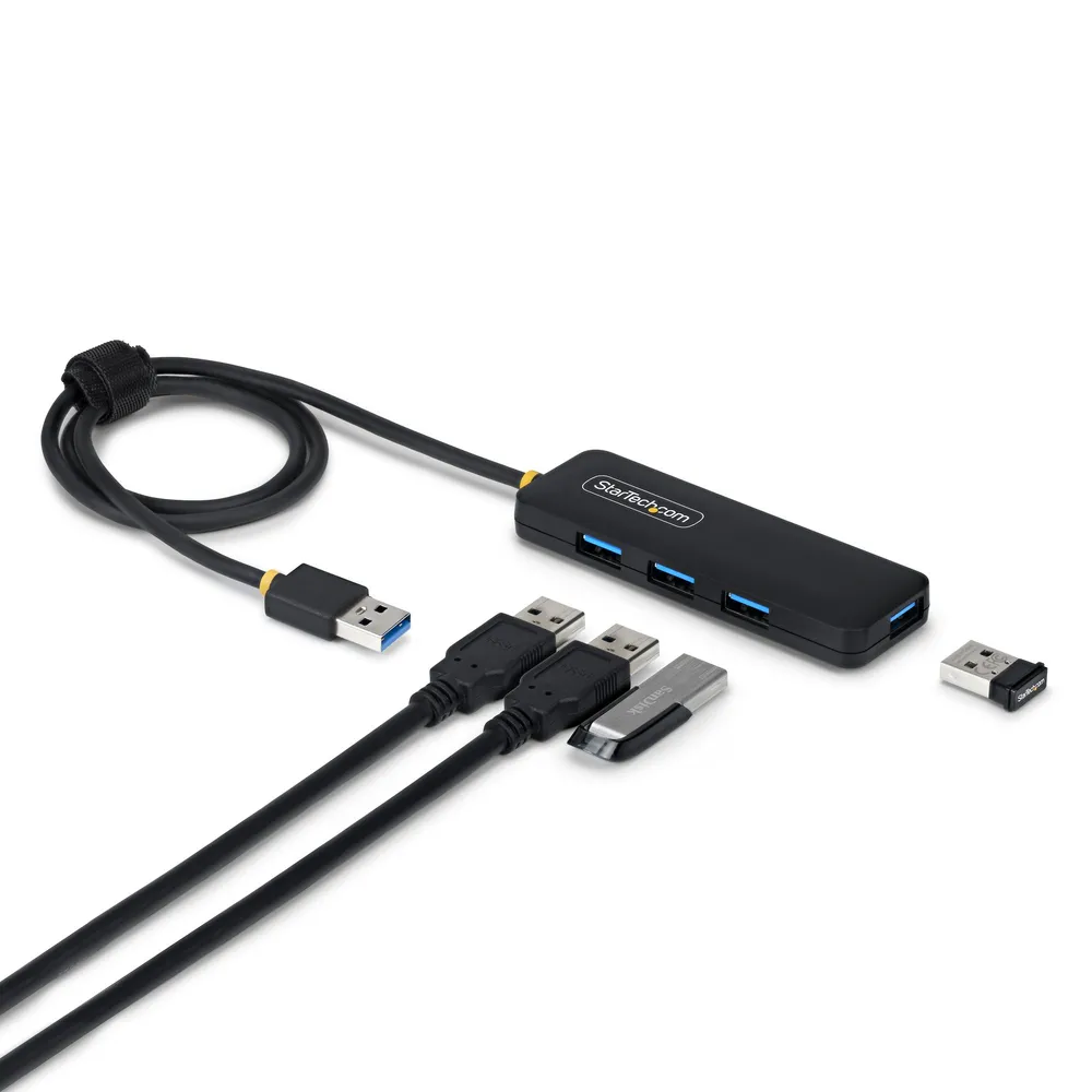 Hub Startech 4 Ports 5 Gbps USB-A Modell VIA-VL817S PCR-Kunststoff Kabel 61cm