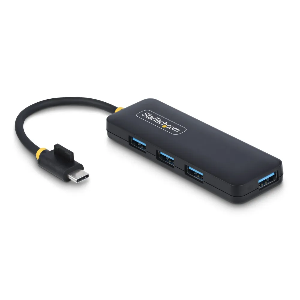 StarTech.com USB-C Hub 4 Ports USB 3.0 5Gbps USB Type-C zu USB-A Schwarz