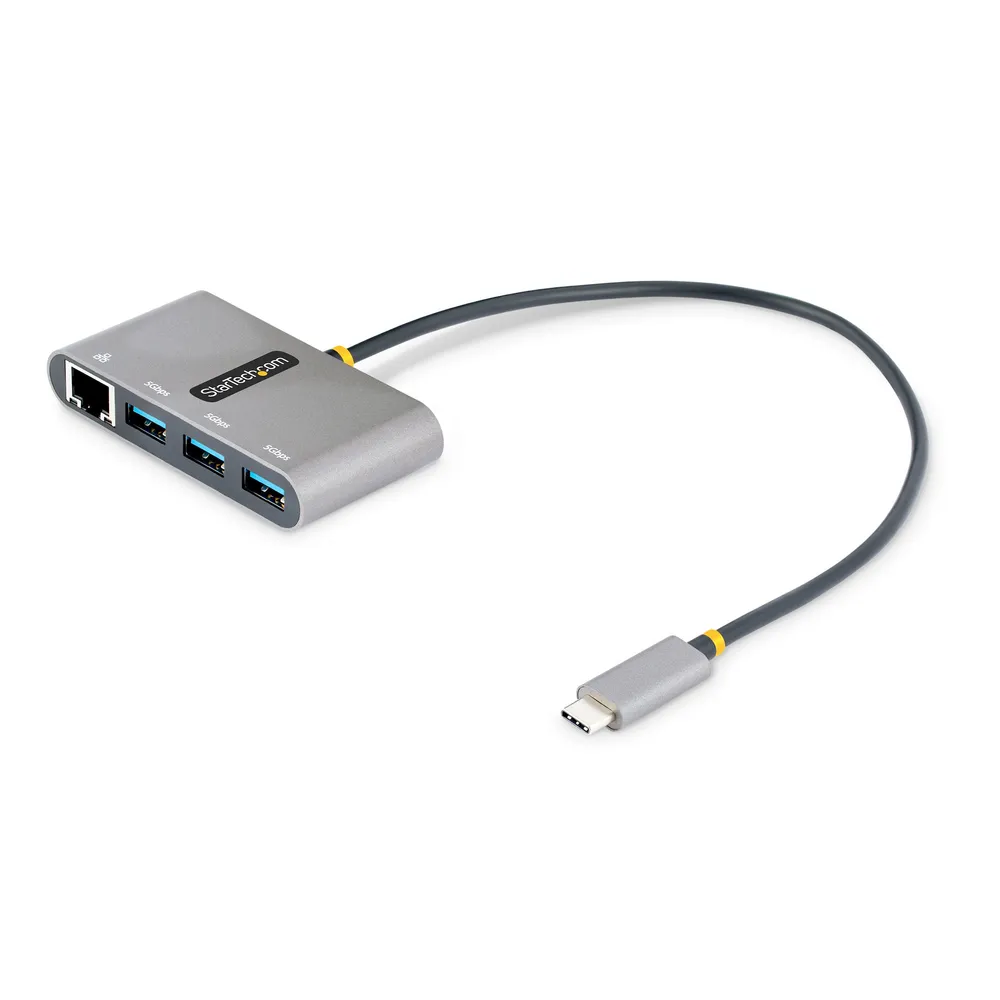 Hub USB-C StarTech AX88179A VL817 3x USB-A 5Gbps RJ45 Gigabit Ethernet 30cm Kabel
