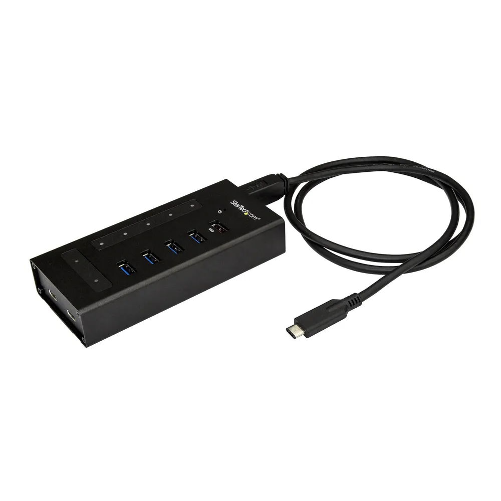 StarTech.com HB30C5A2CST Schnittstellen-Hub USB 3.2 Gen 1 (3.1 Gen 1) Type-B 5000 Mbit/s Schwarz
