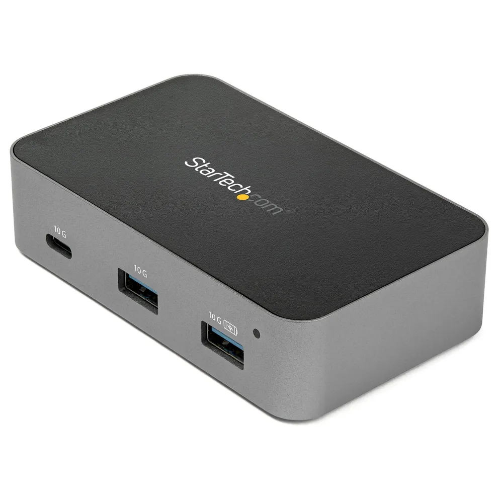 StarTech.com HB31C2A1CGS Schnittstellen-Hub USB 3.2 Gen 2 (3.1 Gen 2) Type-C 10000 Mbit/s Schwarz, Grau