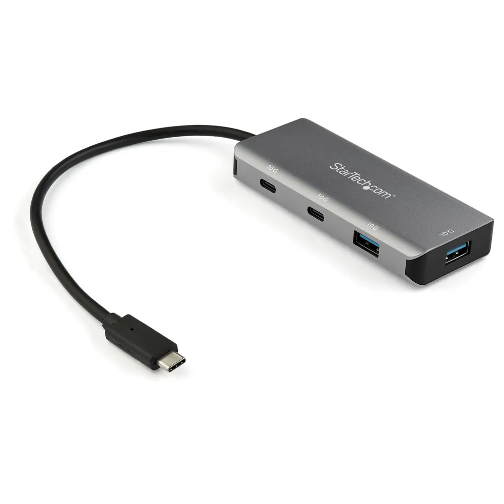 StarTech.com HB31C2A2CB Schnittstellen-Hub USB 3.2 Gen 2 (3.1 Gen 2) Type-C 10000 Mbit/s Schwarz, Grau