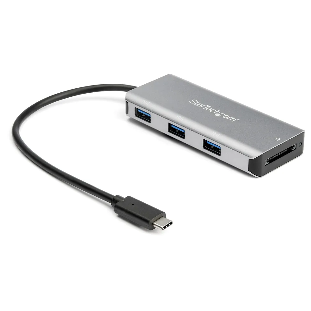 StarTech.com HB31C3ASDMB laptop-dockingstation & portreplikator USB 3.2 Gen 2 (3.1 Gen 2) Type-C Schwarz, Grau