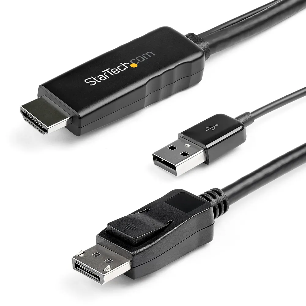 StarTech.com HD2DPMM2M Videokabel-Adapter HDMI Typ A (Standard) Schwarz