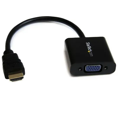 StarTech.com HD2VGAE2 Videokabel-Adapter Schwarz