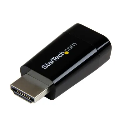 StarTech.com HD2VGAMICRO Kabeladapter Schwarz