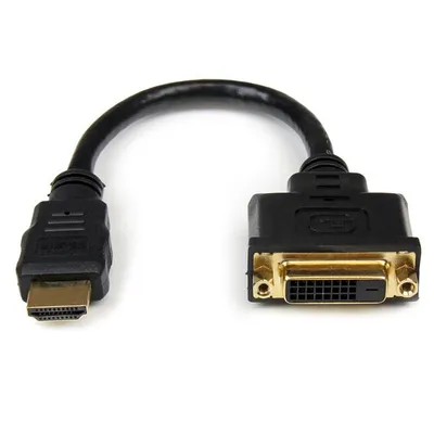 StarTech.com HDDVIMF8IN Videokabel-Adapter 0,2 m Schwarz