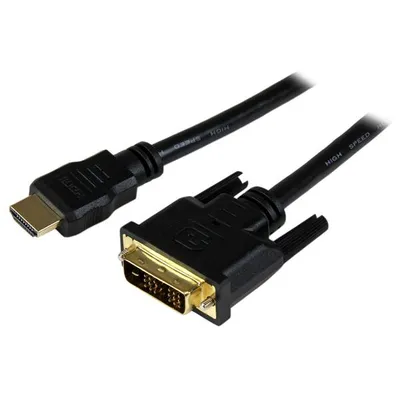 Adapterkabel Video StarTech HDDVIMM150CM HDMI auf DVI-D 1,5 m schwarz vergoldet