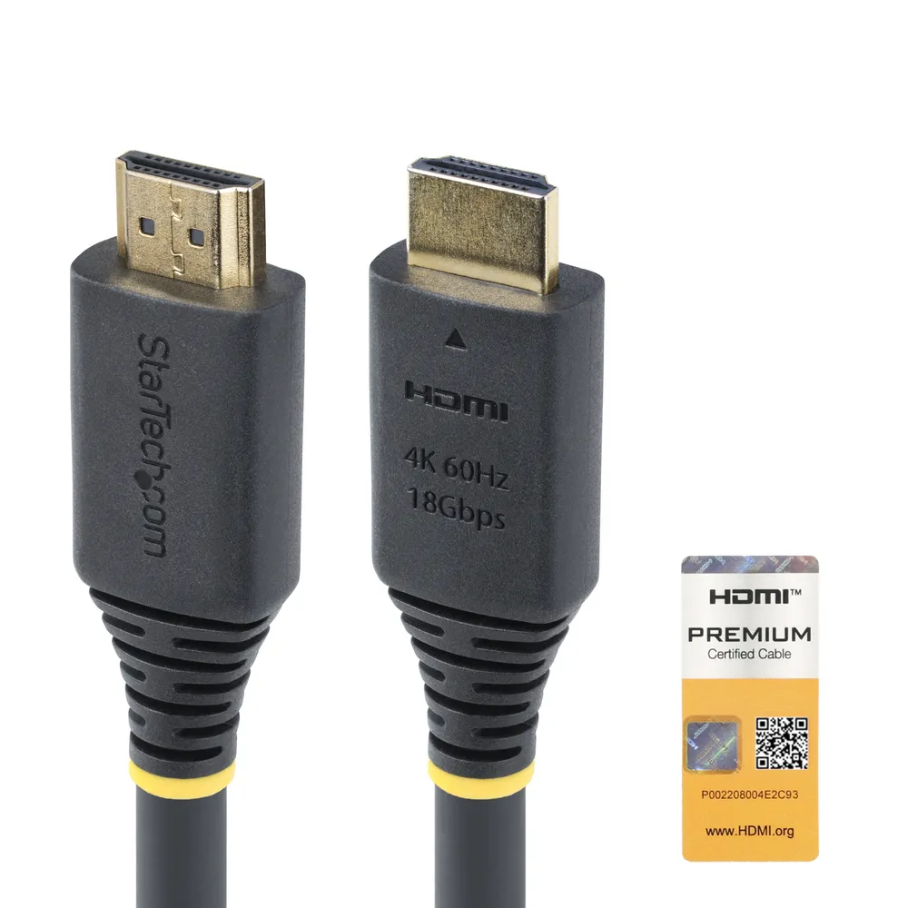 HDMI Kabel Aktiv 10 m 4K HDR10 18 Gbit/s TPE Schwarz
