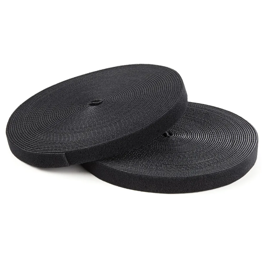 Kabelhalterung StarTech HKLP100 Rolle Haken-und-Schlaufe 30,48 m schwarz Nylon