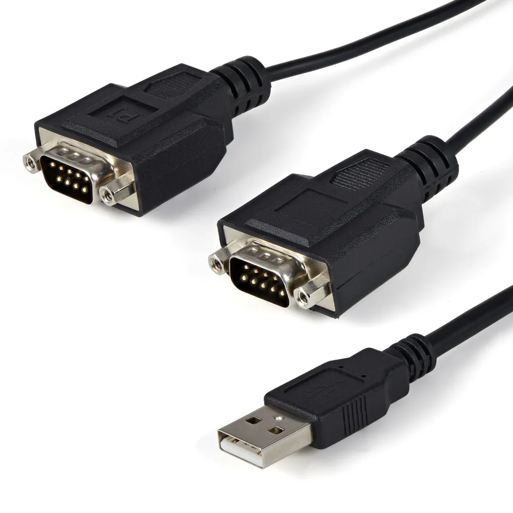 StarTech.com ICUSB2322F Serien-Kabel Schwarz 2,1 m USB 2.0 A 2 x DB-9