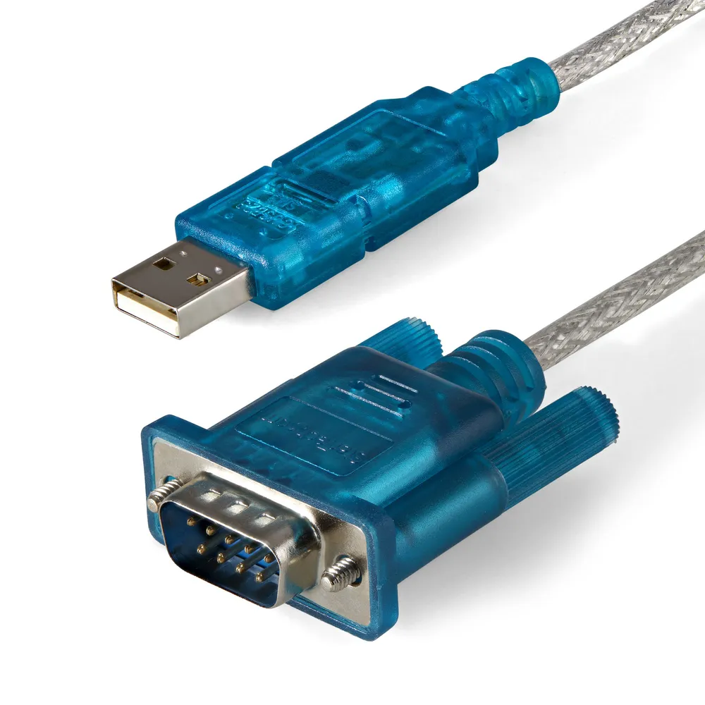StarTech.com ICUSB232SM3 Kabeladapter DB-9 USB 2.0 A Blau, Transparent
