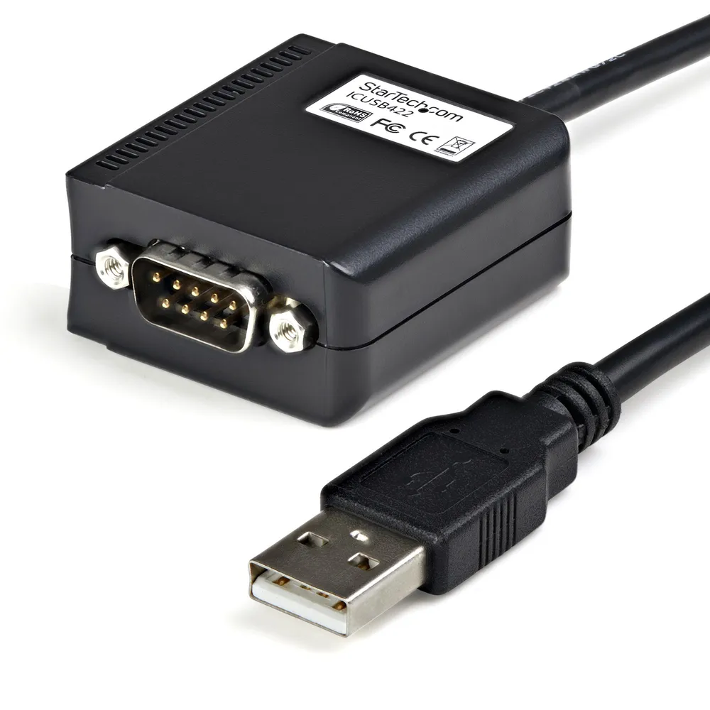 StarTech.com ICUSB422 Kabeladapter DB9 M USB-A FM Schwarz