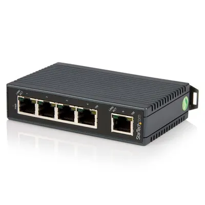 StarTech.com IES5102 Netzwerk-Switch Unmanaged Fast Ethernet (10/100) Schwarz