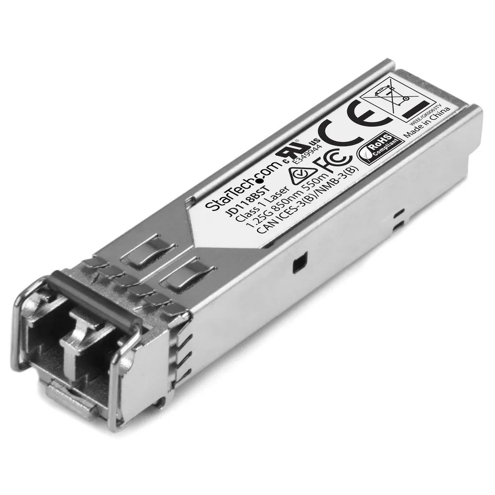 SFP Transceiver StarTech JD118BST Glasfaser Multimode LC 1Gbps 550m SFP Transceiver StarTech JD118BST Glasfaser Multimode LC 1Gbps 550m