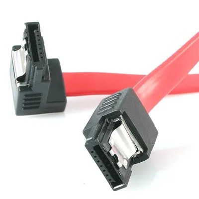 SATA-Kabel StarTech.com 0,3 m mit rechtwinkligem Stecker und roter Verriegelung