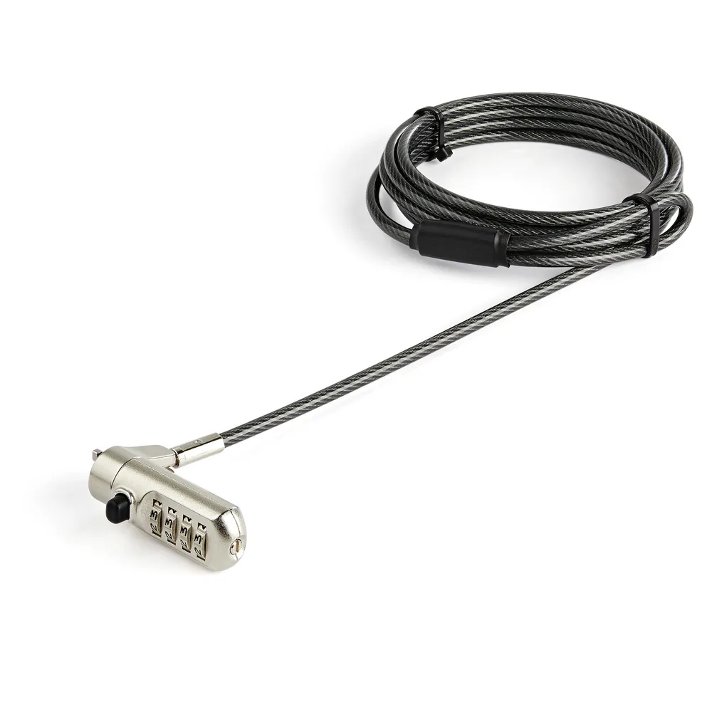 StarTech.com LTLOCKNANO Kabelschloss Schwarz, Edelstahl