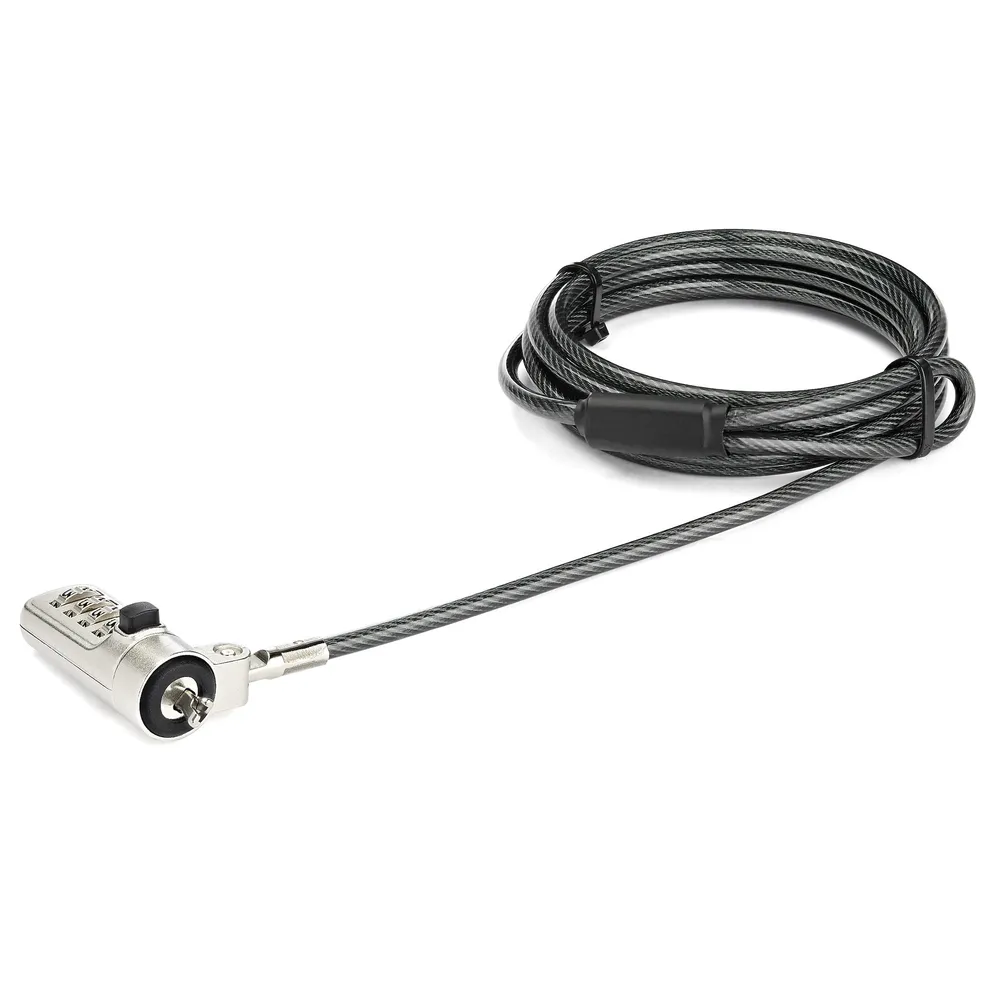 StarTech.com LTLOCKNBL Kabelschloss Schwarz, Silber 2,043 m