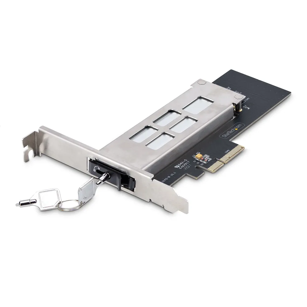 PCIe x4 zu NVMe M.2 SSD StarTech.com mit herausnehmbarem Fach und Hot-Swap