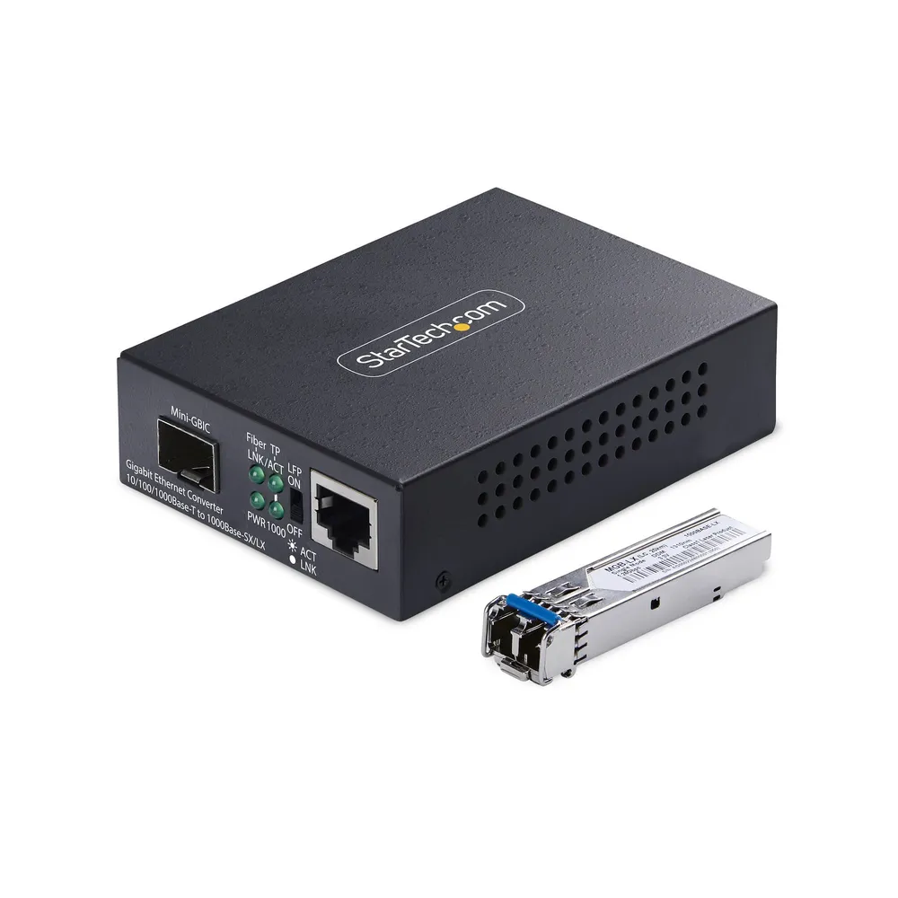 Tarjeta de Red StarTech MCM1110SMLC20 RJ45 LC 2 Gbit/s 20 km Monomode
