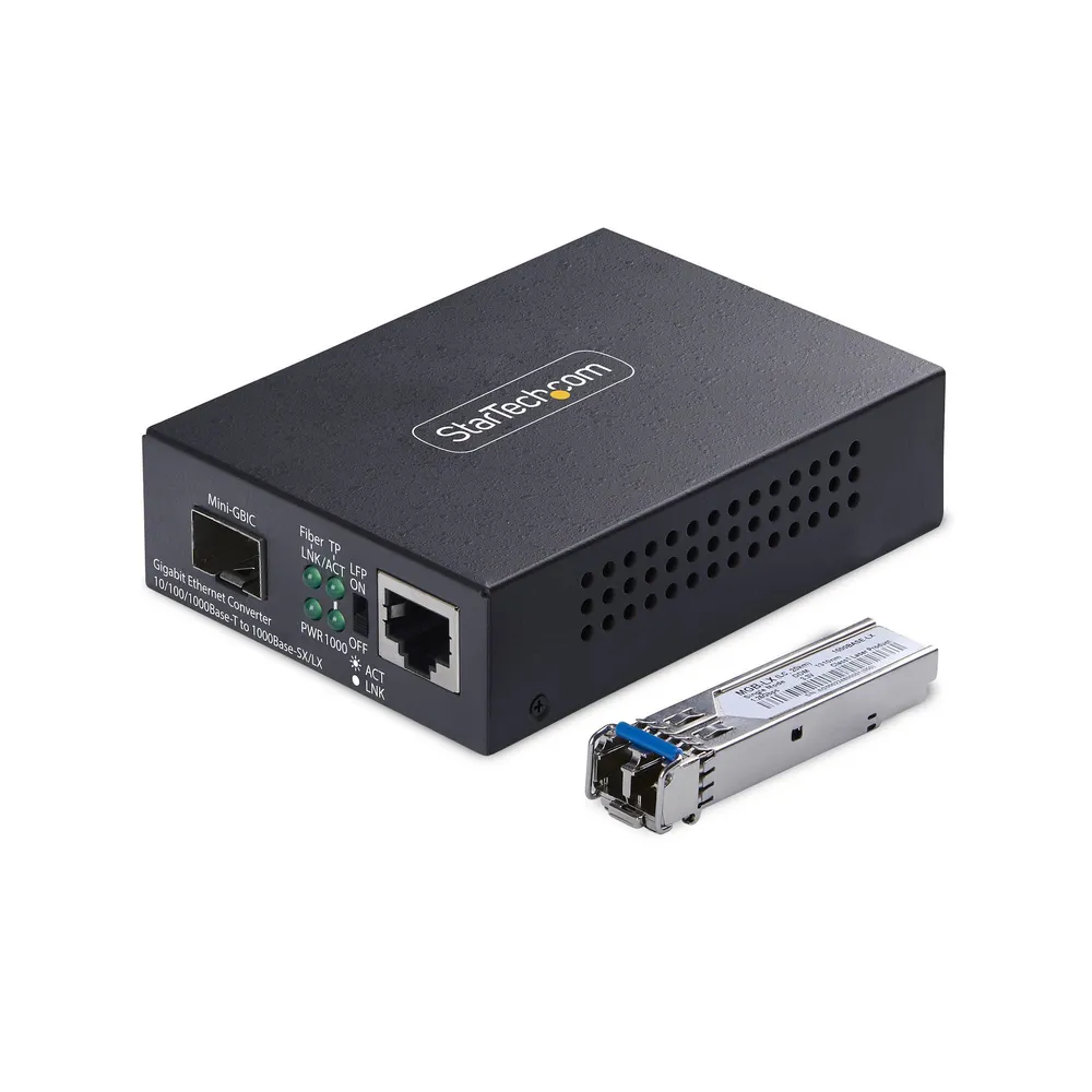 Tarjeta de Red StarTech MCM1110SMLC40 RJ45 LC 2000 Mbps Singlemode 40 km Metall