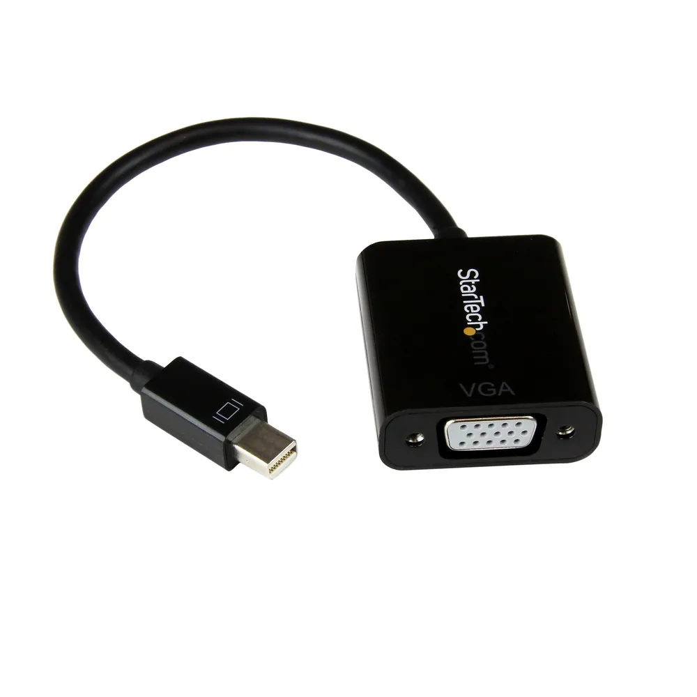 StarTech.com MDP2VGA2 Videokabel-Adapter 0,18 m VGA (D-Sub) Schwarz