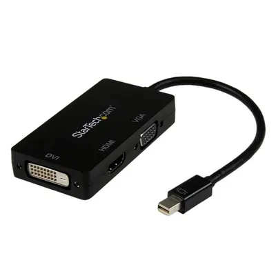 StarTech.com MDP2VGDVHD Videokabel-Adapter 0,15 m DVI-D + VGA (D-Sub) + HDMI Schwarz