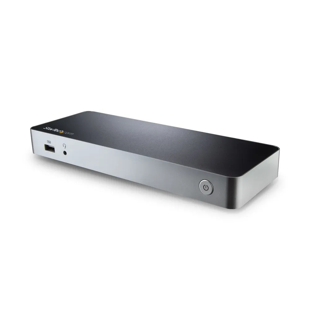 StarTech.com MST30C2HHPDU laptop-dockingstation & portreplikator Kabelgebunden USB 3.2 Gen 1 (3.1 Gen 1) Type-C Schwarz, Silber