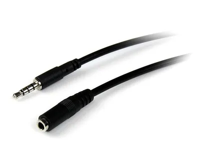 StarTech.com 1m 3.5mm/3.5mm Audio-Kabel Schwarz
